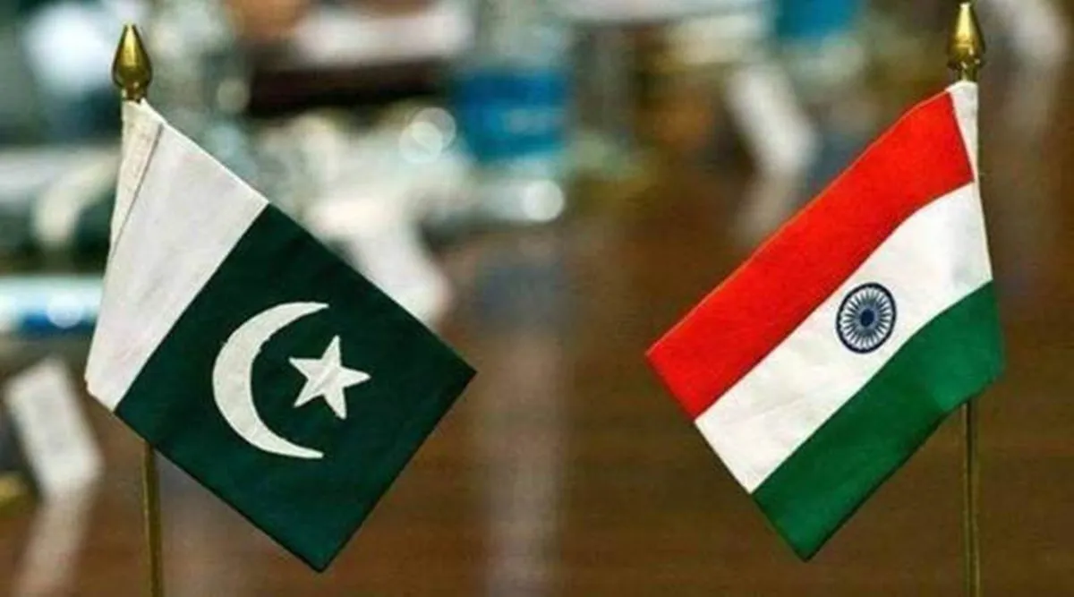 Chart comparing the historical trade volumes between India and Pakistan before and after 2019